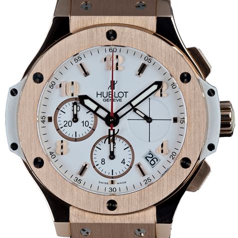 hublot big band rose gold with white dail|Hublot Big Bang White Dial 18kt Rose Gold Automatic .